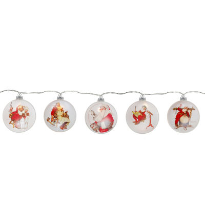 Northlight Glass Norman Rockwell Disc String Lights