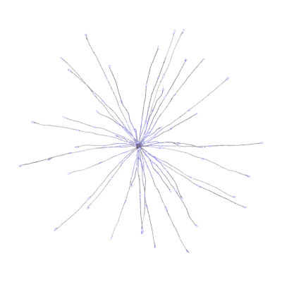 Northlight 20" Led Firework Silver Branch Decoration String Lights