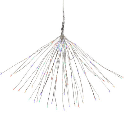 Northlight 20" Led Firework Silver Branch Decoration Multi-Color String Lights