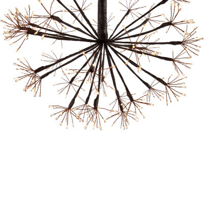 Northlight 12" Pre-Lit Led Brown Ball Decoration Warm White String Lights