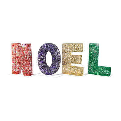Northlight 46" Multi-Color Led 'Noel' Outdoor Christmas Holiday Yard Art
