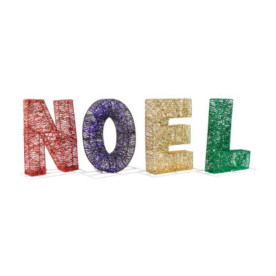Northlight 46" Multi-Color Led 'Noel' Outdoor Christmas Holiday Yard Art