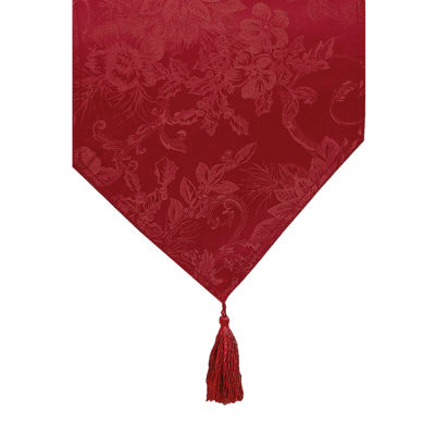 Elrene Home Fashions Poinsettia Elegance Table Runner