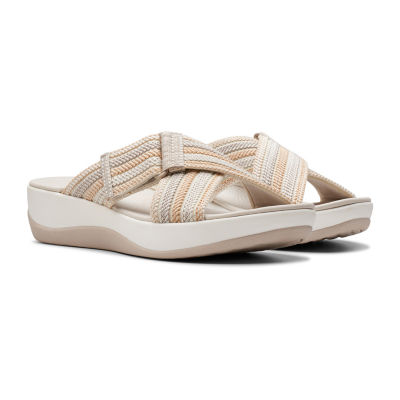 Clarks Cloudsteppers Womens Arla Wave Slide Sandals