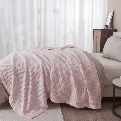 Linery All Season Waffle Weave Super Soft Reversible Lightweight Throw