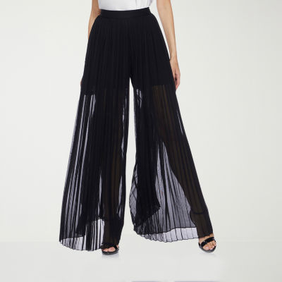 Premier Amour Womens Wide Leg Pleated Pant