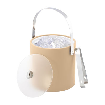 Kraftware Arc 3-pc. Ice Bucket + Tong Chrome Trim Set