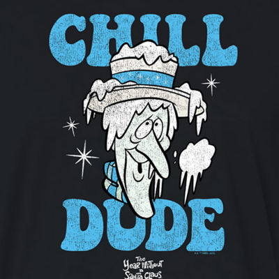 Chill Dude Cropped Tee Womens Crew Neck Short Sleeve Graphic T-Shirt