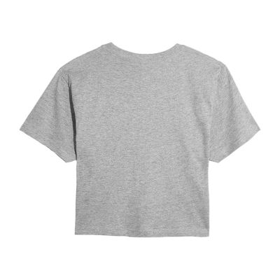 Peanuts Tree Cropped Tee Womens Crew Neck Short Sleeve Peanuts Graphic T-Shirt