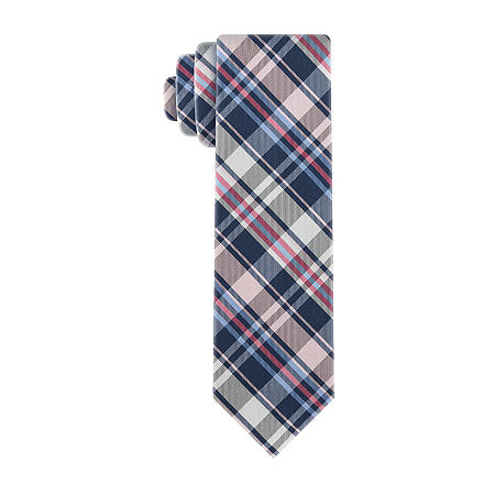 Izod Plaid Tie In Blue