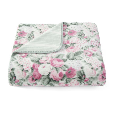 Laura Ashley Reversible Coco Washable Midweight Throw