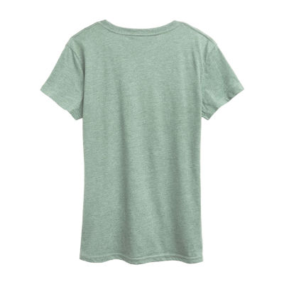 Wicked For Good Womens Crew Neck Short Sleeve Wicked Graphic T-Shirt