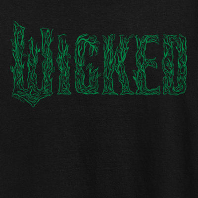 Wicked Logo Womens Crew Neck Short Sleeve Wicked Graphic T-Shirt