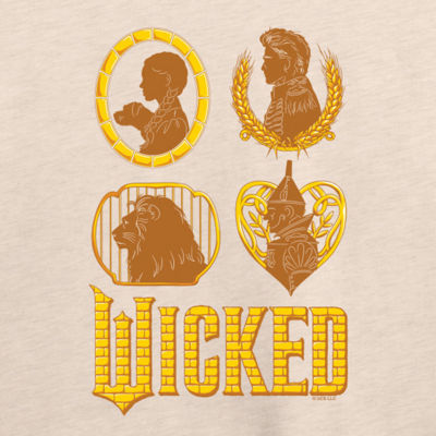 Wicked Oz Group Womens Boat Neck Long Sleeve Wicked Graphic T-Shirt