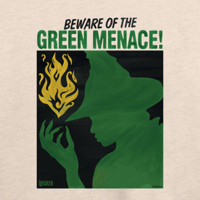 Elphaba Green Menace Womens Boat Neck Long Sleeve Regular Fit Wicked Graphic T-Shirt
