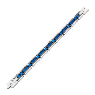 Mens Tri-Tone Stainless Steel Bracelet