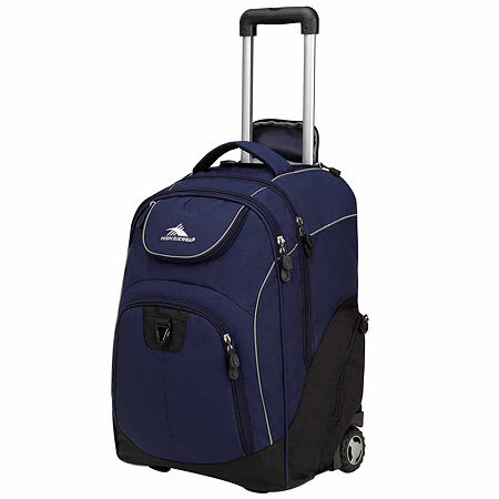High Sierra Powerglide Wheeled Backpack, One Size, Blue
