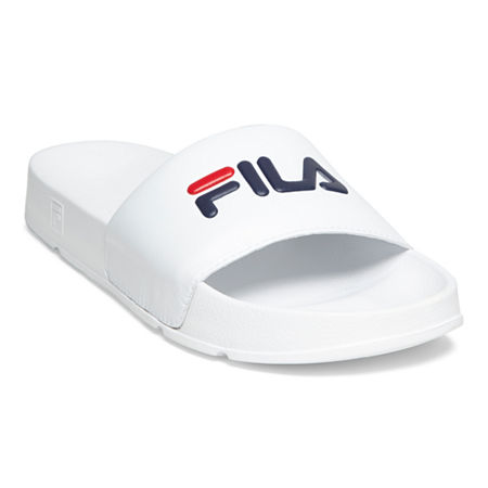 Fila Womens Drifter Slide Sandals, 11 Medium, White