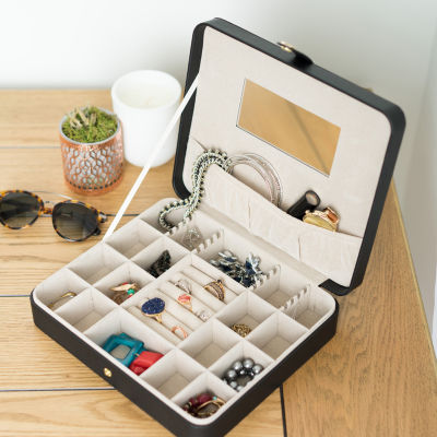 Hives and Honey Black Jewelry Travel Case