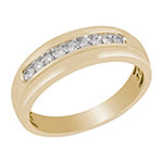 7MM 1/4 CT. T.W. Genuine White Diamond 10K Gold Wedding Band
