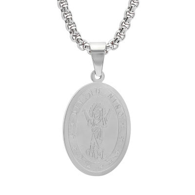 Mens 18K Gold Over Stainless Steel Semisolid Curb Hypoallergenic Chain Bracelet