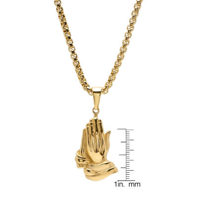 Mens Stainless Steel Hypoallergenic 24 Inch Box Chain Necklace