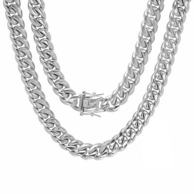 Mens Stainless Steel Hypoallergenic 30 Inch Box Chain Necklace