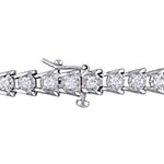 2 CT. T.W. Genuine White Diamond Sterling Silver 7 Inch Tennis Bracelet