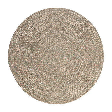 Colonial Mills American Tweed Braided Round Rugs & Floor Coverings Reversible Indoor Geometric Accent Rugs, One Size, Green