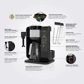 Ninja Auto IQ Single Serve Coffee Maker Machine and Frother with Thermal  Cup 