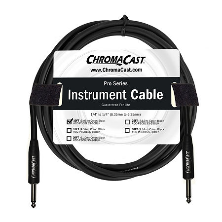 ChromaCast Pro Series Instrument Cable - 10 Feet, One Size, Black