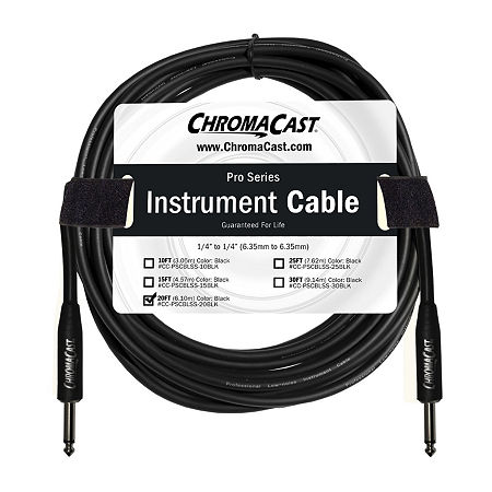 ChromaCast Pro Series Instrument Cable - 20 Feet, One Size, Black