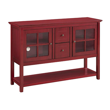 Bailey 52 Wood Console Table Entertainment Center, One Size, Red