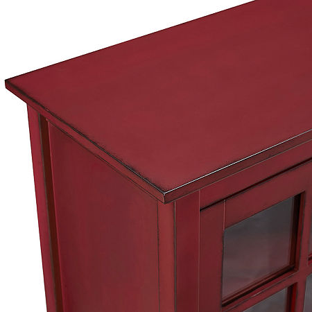 Bailey 52 Wood Console Table Entertainment Center, One Size, Red