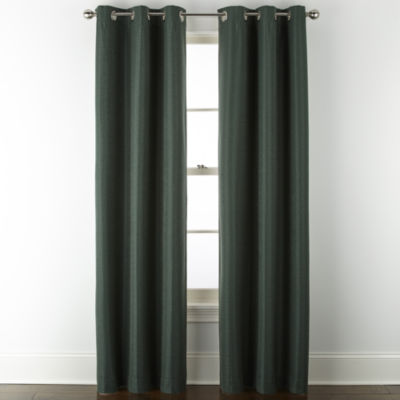 Home Expressions Allister Grommet Top Energy Saving 100% Blackout Single Curtain Panel