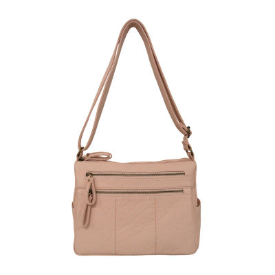 Bueno of California Medium Double Zip Crossbody Bag