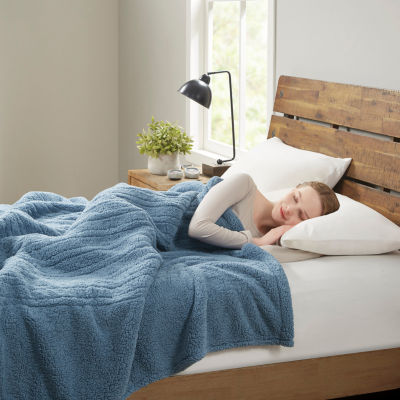 True North By Sleep Philosophy Sherpa Heated Blanket