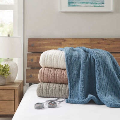 True North By Sleep Philosophy Sherpa Heated Blanket