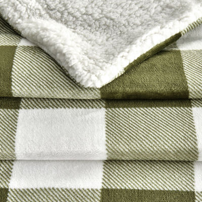 Linery Velvet Plush Fleece Sherpa Blanket
