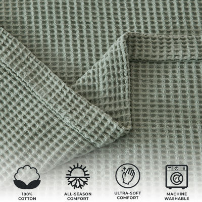 Linery All Season Waffle Weave Soft Blanket