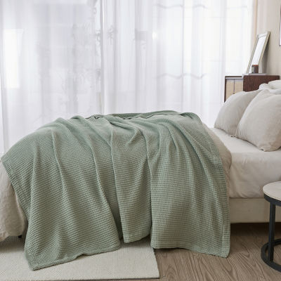 Linery All Season Waffle Weave Soft Blanket