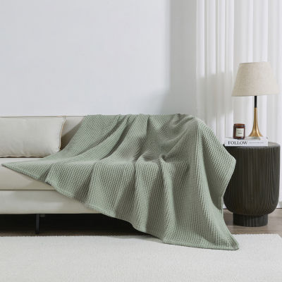 Linery All Season Waffle Weave Soft Blanket