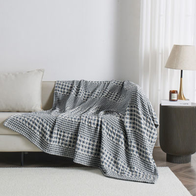 Linery All Season Waffle Weave Soft Blanket