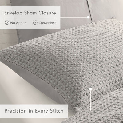 510 Design Mina Waffle Weave Textured Midweight Comforter Set