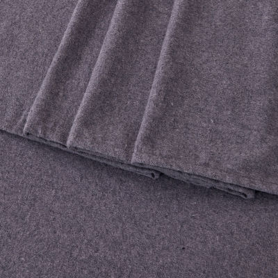 Linery Heathered Solid Flannel Sheet Set