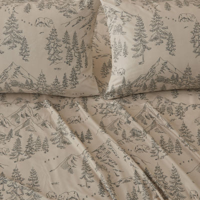 Linery Rustic Lodge Microfiber Sheet Set