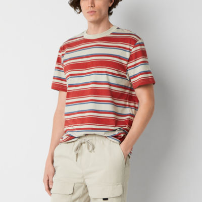 Arizona Mens Short Sleeve Striped T-Shirt