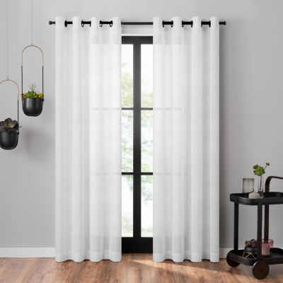 Umbra Dagen Grommet Top Sheer Single Curtain Panel