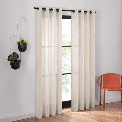 Umbra Dagen Sheer Grommet Top Single Curtain Panel