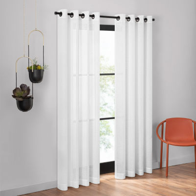 Umbra Dagen Grommet Top Sheer Single Curtain Panel